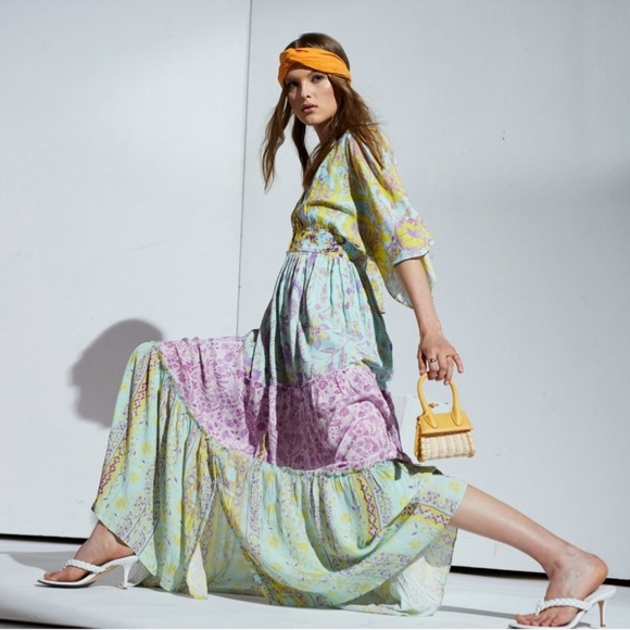 Hemant & Nandita multi color maxi dress - Picture 5 of 6